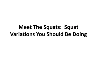 meet the squats squat variations you should be doing