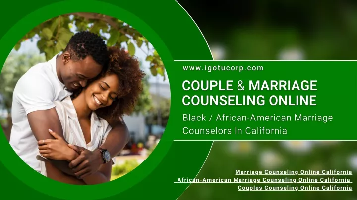 marriage counseling online california