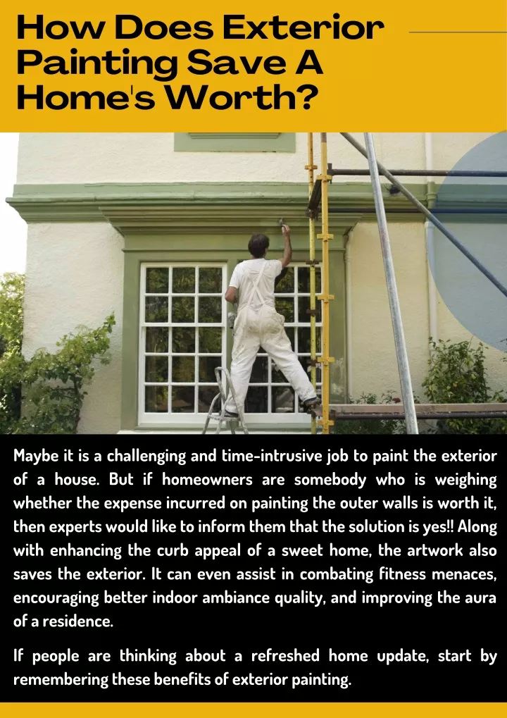 how does exterior painting save a home s worth