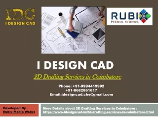 2D Drafting Services in Coimbatore