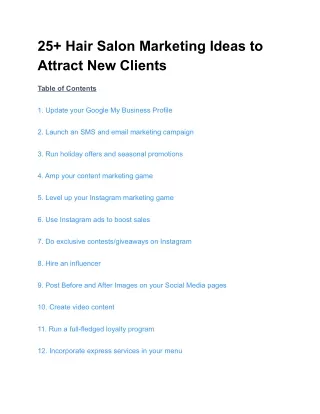 25  Hair Salon Marketing Ideas to Attract New Clients