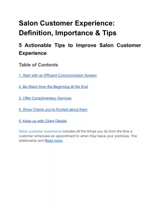 Salon Customer Experience_ Definition, Importance & Tips