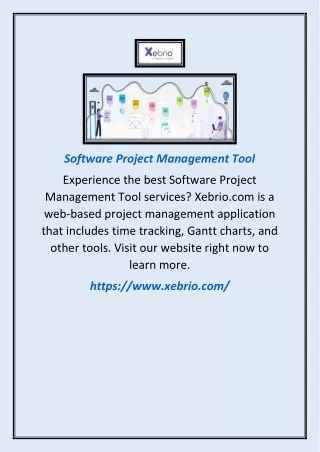 software project management tool