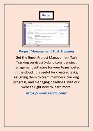project management task tracking