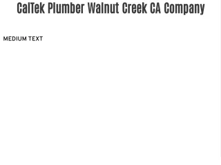 caltek plumber walnut creek ca company