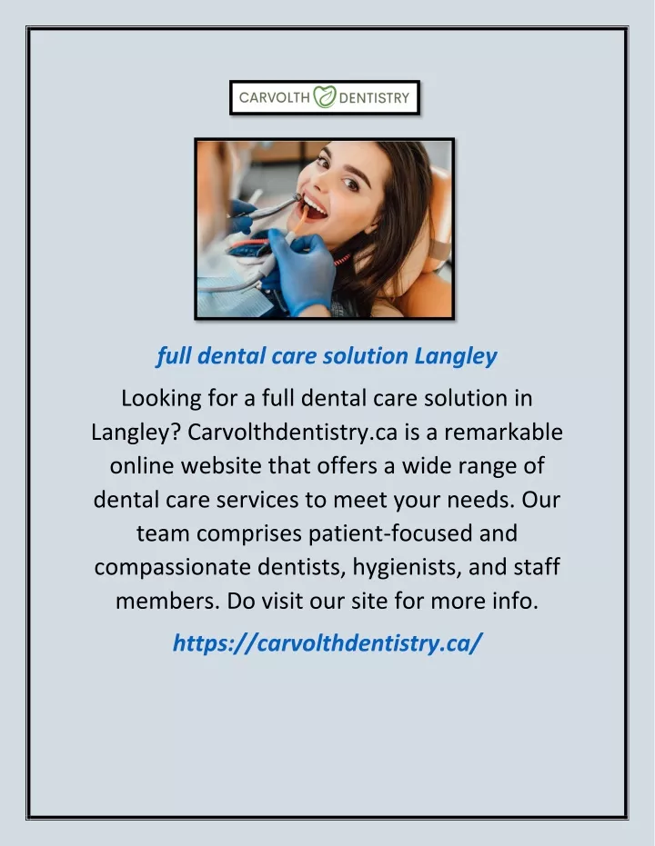 full dental care solution langley