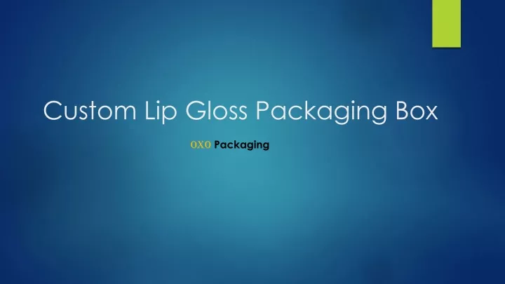 custom lip gloss packaging box