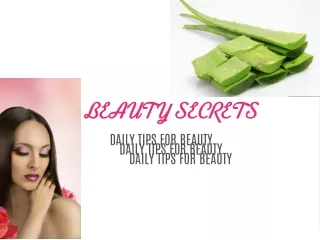 beauty secrets