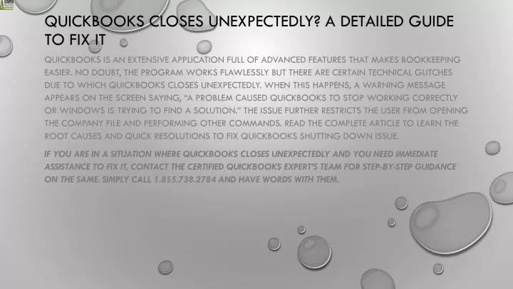 quickbooks closes unexpectedly a detailed guide to fix it