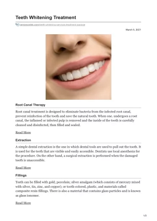 teeth whitening treatment