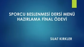 SPORCU BESLENMESİ