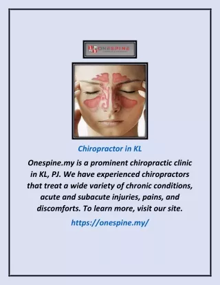 chiropractor in kl
