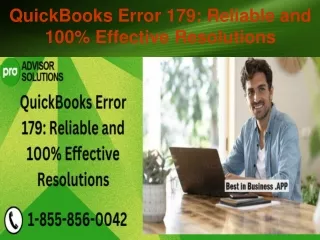 quickbooks error 179 reliable and 100 effective resolutions