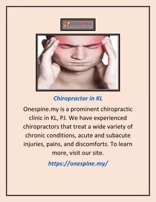 chiropractor in kl