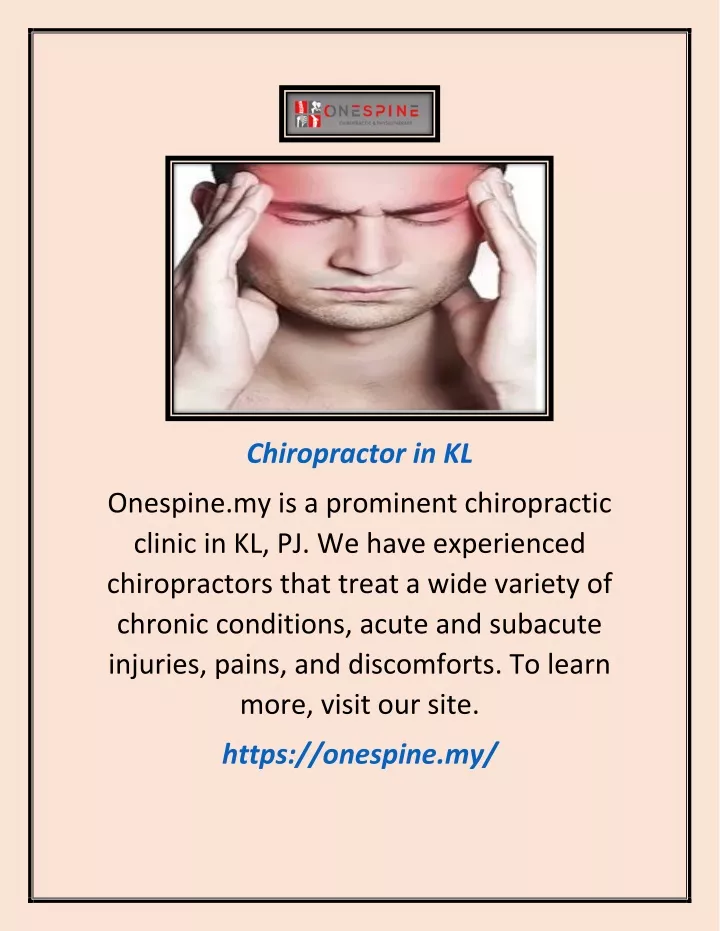 chiropractor in kl