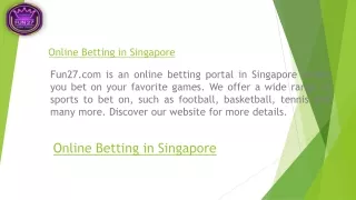 online betting in singapore