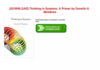 download thinking in systems a primer by donella
