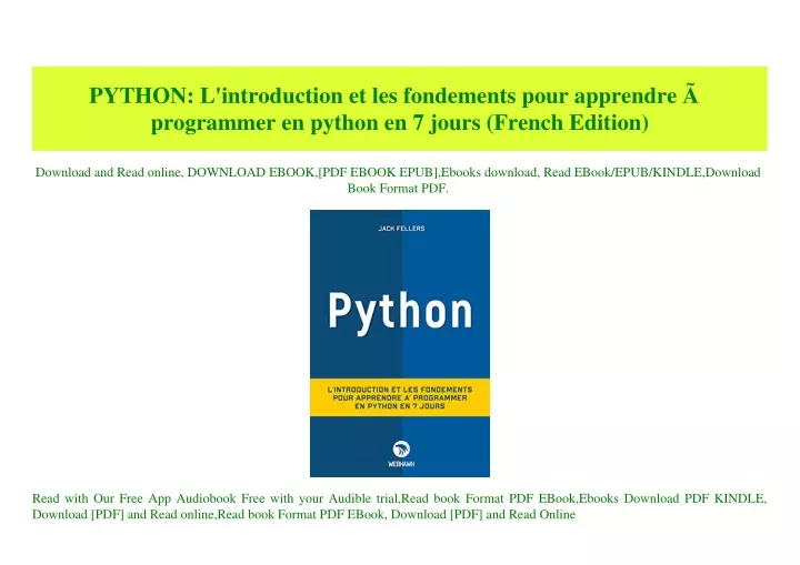 python l introduction et les fondements pour