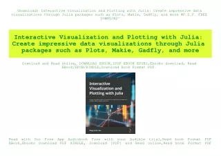 download interactive visualization and plotting