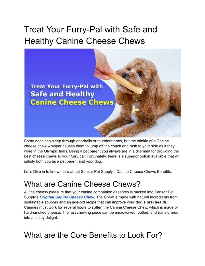 treat your furry pal with safe and healthy canine