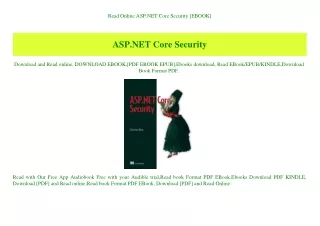 Read Online ASP.NET Core Security [EBOOK]
