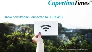 Know how iPhone Connected to 5GHz WiFi.