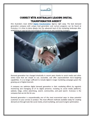 Connect With Australia's Leading Digital Transformation Agency