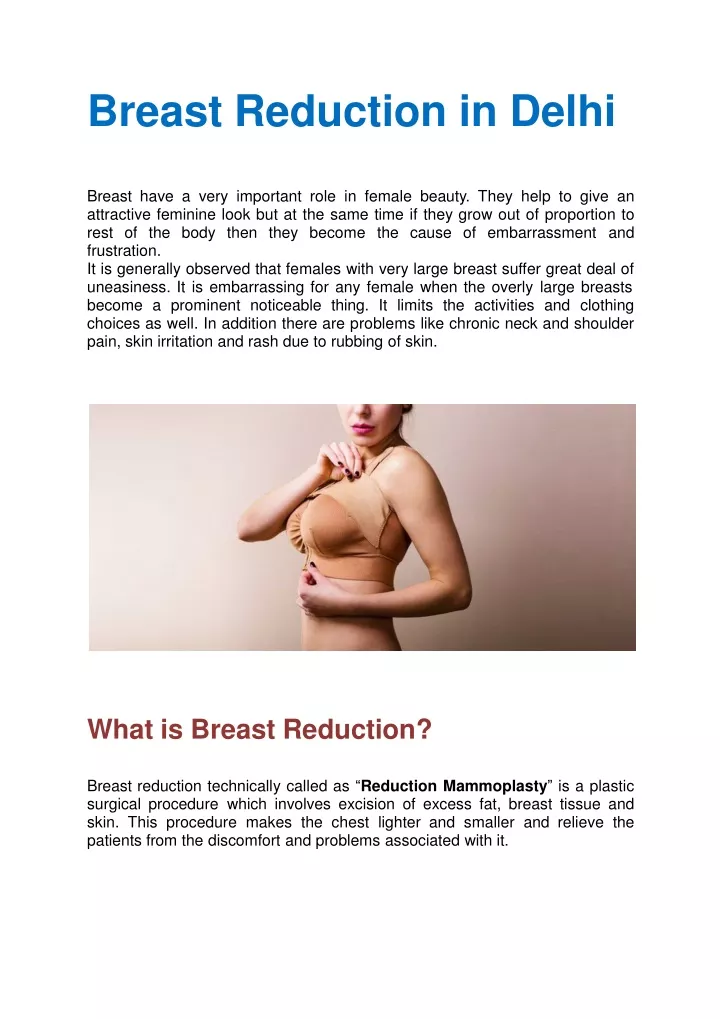 breast reduction in delhi