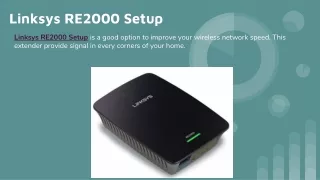 Linksys RE2000 Setup