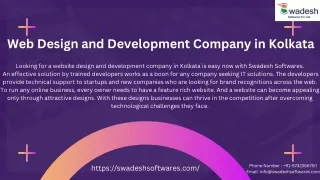 Web Design and Development Company in Kolkata