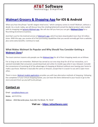 walmart grocery shopping app for ios android