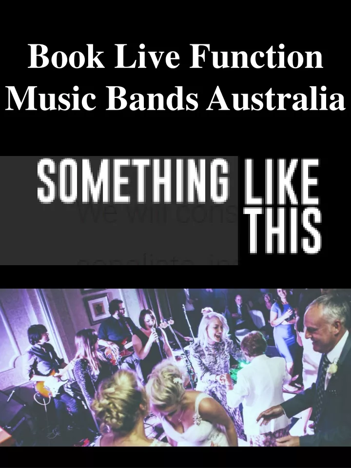 book live function music bands australia