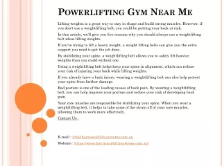 powerlifting gym near me