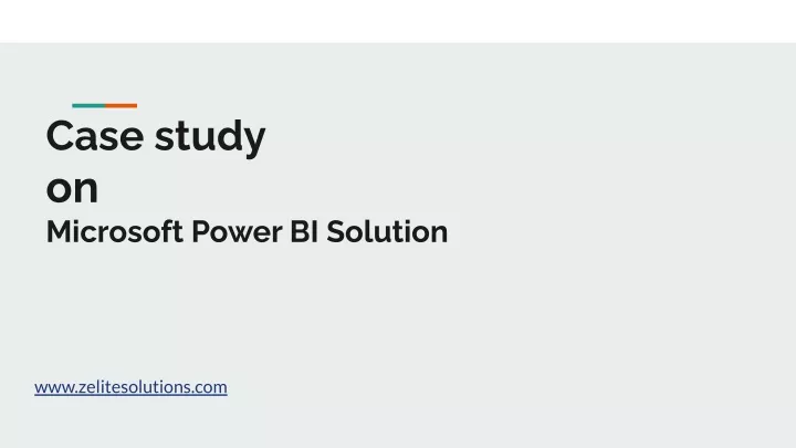 case study on microsoft power bi solution