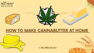 how to make cannabutter at home
