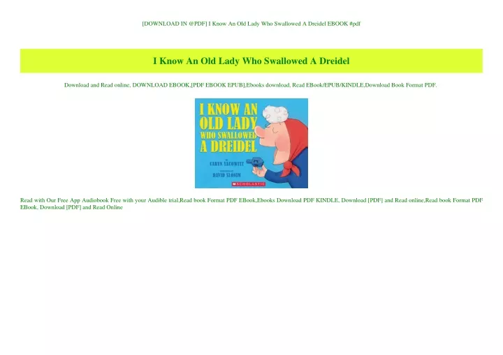 download in @pdf i know an old lady who swallowed