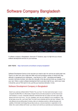 software company bangladesh
