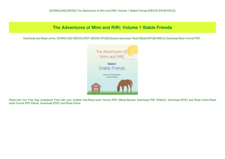 download read the adventures of mimi and riri