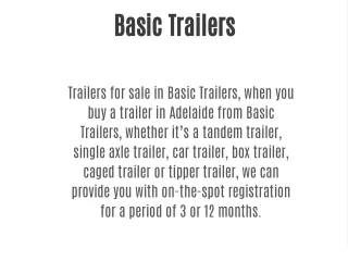 basic trailers