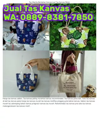 O88ᑫ_8З8l_785O (WA) Sablon Tas Kanvas Jual Tas Kanvas Polos Depok