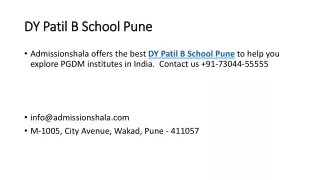 DY Patil B School Pune