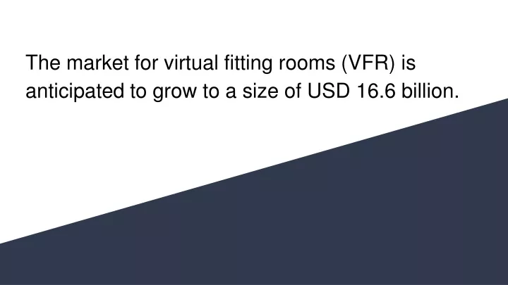 the market for virtual fitting rooms vfr is anticipated to grow to a size of usd 16 6 billion