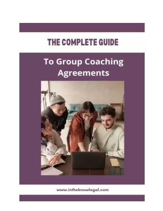 The Complete Guide to Group Coaching Agreements