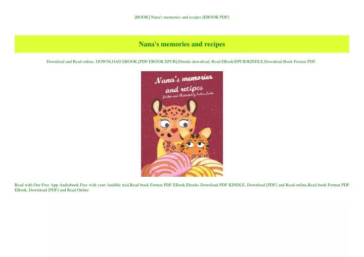 book nana s memories and recipes ebook pdf