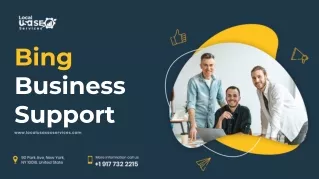 bing business support