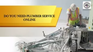DO YOU NEED PLUMBER SERVICE ONLINE