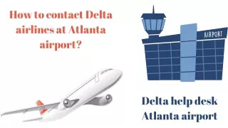 Where can I find Delta help desk at Atlanta airport?