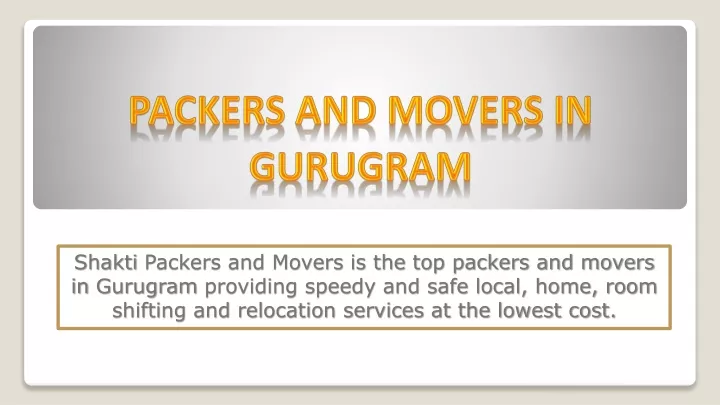 packers and movers in gurugram