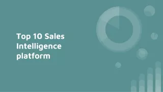 top 10 sales intelligence platform