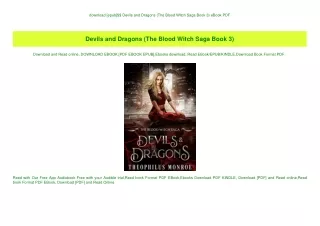 download [epub]$$ Devils and Dragons (The Blood Witch Saga Book 3) eBook PDF